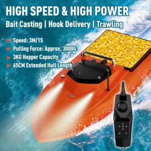 D80 Bait Boat, RC Bait Boat with 500m/546yards Remote Control, 4.4lbs Load Capacity, Dual Battery & Motor System for Long-Range Bait Deployment, Ideal for Fishing Enthusiasts