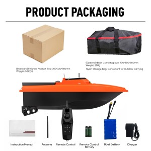 D80 Bait Boat, RC Bait Boat with 500m/546yards Remote Control, 4.4lbs Load Capacity, Dual Battery & Motor System for Long-Range Bait Deployment, Ideal for Fishing Enthusiasts