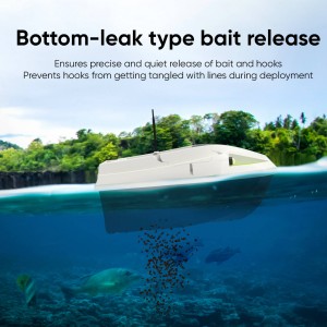 12V RC Fishing Bait Boat for Carp Fishing with GPS Auto Return, 3-Speed Gear, 15600mAh Batteries, Bottom Leak-Type Design, Low Battery Alarm, 100 GPS Points – Perfect for Bait and Hook Delivery