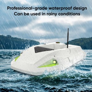 12V RC Fishing Bait Boat for Carp Fishing with GPS Auto Return, 3-Speed Gear, 15600mAh Batteries, Bottom Leak-Type Design, Low Battery Alarm, 100 GPS Points – Perfect for Bait and Hook Delivery