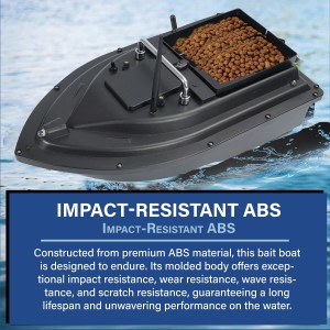 Bait Boat, RC Bait Boat with 500m/546yards Remote Control, 4.4lbs Load Capacity, Dual Battery & Motor System for Long-Range Bait Deployment, Ideal for Fishing Enthusiasts