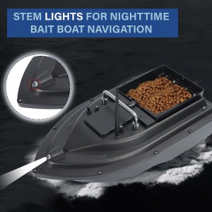Bait Boat, RC Bait Boat with 500m/546yards Remote Control, 4.4lbs Load Capacity, Dual Battery & Motor System for Long-Range Bait Deployment, Ideal for Fishing Enthusiasts