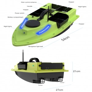 Bait Boat,RC Fishing Boat with GPS Auto Navigation,4.4LBS Loading Bait Boat for Fishing Carp Hook with Cruise Control Dual Motors and Automatic Return