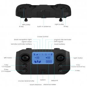 Bait Boat,RC Fishing Boat with GPS Auto Navigation,4.4LBS Loading Bait Boat for Fishing Carp Hook with Cruise Control Dual Motors and Automatic Return