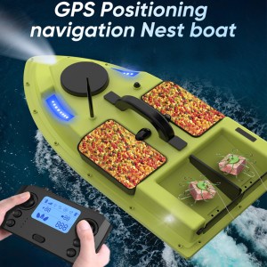 Bait Boat,RC Fishing Boat with GPS Auto Navigation,4.4LBS Loading Bait Boat for Fishing Carp Hook with Cruise Control Dual Motors and Automatic Return
