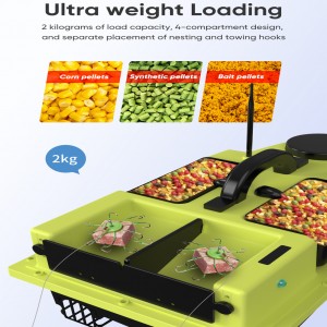 Bait Boat,RC Fishing Boat with GPS Auto Navigation,4.4LBS Loading Bait Boat for Fishing Carp Hook with Cruise Control Dual Motors and Automatic Return