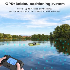 Bait Boat,RC Fishing Boat with GPS Auto Navigation,4.4LBS Loading Bait Boat for Fishing Carp Hook with Cruise Control Dual Motors and Automatic Return
