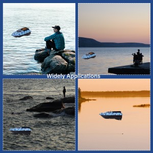 Bait Boat, RC Bait Boat with 500m/546yards Remote Control, 2kg/4.4lbs Load Capacity, Dual Battery & Motor System for Long-Range Bait Deployment, Ideal for Fishing Enthusiasts