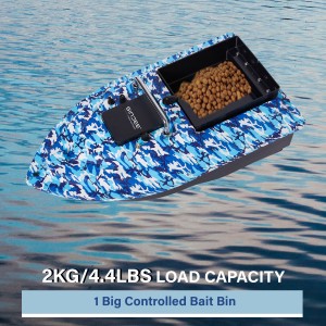 Bait Boat, RC Bait Boat with 500m/546yards Remote Control, 2kg/4.4lbs Load Capacity, Dual Battery & Motor System for Long-Range Bait Deployment, Ideal for Fishing Enthusiasts