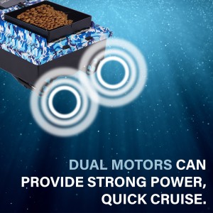Bait Boat, RC Bait Boat with 500m/546yards Remote Control, 2kg/4.4lbs Load Capacity, Dual Battery & Motor System for Long-Range Bait Deployment, Ideal for Fishing Enthusiasts