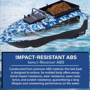 Bait Boat, RC Bait Boat with 500m/546yards Remote Control, 2kg/4.4lbs Load Capacity, Dual Battery & Motor System for Long-Range Bait Deployment, Ideal for Fishing Enthusiasts