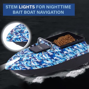 Bait Boat, RC Bait Boat with 500m/546yards Remote Control, 2kg/4.4lbs Load Capacity, Dual Battery & Motor System for Long-Range Bait Deployment, Ideal for Fishing Enthusiasts