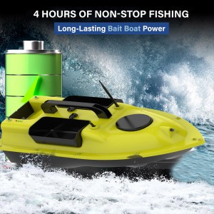 Bait Boat, GPS RC Bait Boat with 500m/546yards Remote Control, 4.4lbs Load Capacity, Dual Battery & Motor System for Long-Range Bait Deployment, Ideal for Fishing Enthusiasts