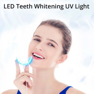 ZL-PRT03 Accélérateur de blanchiment des dents, lumière LED bleue 16x plus puissante, plateau de bouche, rehausseur de blanchiment des dents, plateaux lumineux connectés avec iPhone/Micro-USB Android/USB pour un usage domestique