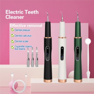 Zhilin ZL-PRT02 Removedor de placa para dientes, kit de limpieza de dientes eléctrico Removedor de placa y eliminador de cálculo, manchas y sarro para herramientas dentales para uso doméstico