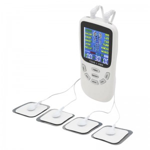 ZL-TED01 Dual Channel TENS EMS Unit 12 Modes Muscle Stimulator for Pain Relief Therapy, Electronic Pulse Massager Muscle Massager with 4 Pads