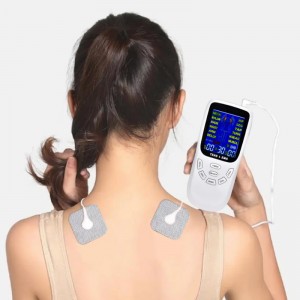 ZL-TED01 Unità TENS EMS a doppio canale 12 modalità Stimolatore muscolare per terapia antidolorifica, massaggiatore elettronico a impulsi Massaggiatore muscolare con 4 cuscinetti