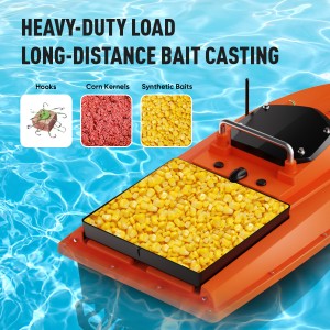 D80 Bait Boat, RC Bait Boat with 500m/546yards Remote Control, 4.4lbs Load Capacity, Dual Battery & Motor System for Long-Range Bait Deployment, Ideal for Fishing Enthusiasts